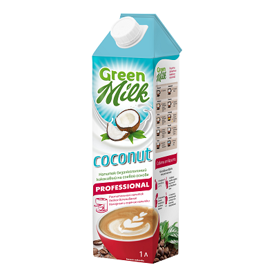 Напиток Green Milk безалкогольный Kokos PROFESSIONAL на соевой основе