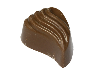 Шоколадные конфеты с бананово-карамельной начинкой в молочном шоколаде