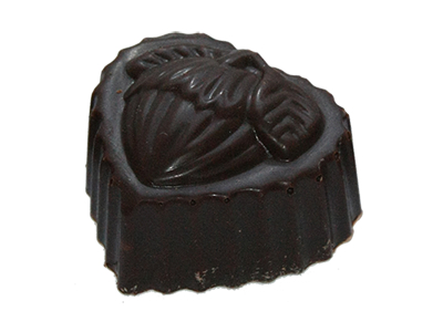 Шоколадные конфеты с начинкой пралине в темном шоколаде (лесной орех)