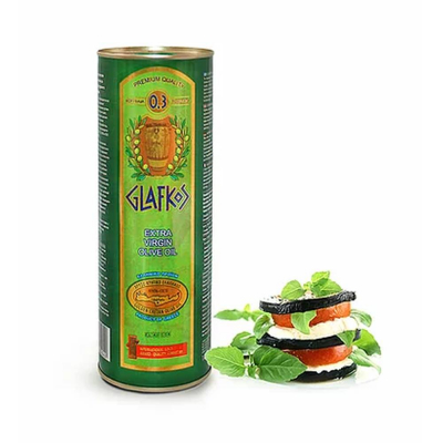 Масло оливковое Glafkos Extra Virgin, кислотность 0,3, ж/б
