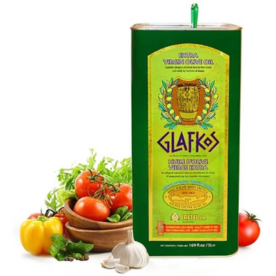 Масло оливковое Glafkos Extra Virgin, кислотность 0,1-0,8, ж/б