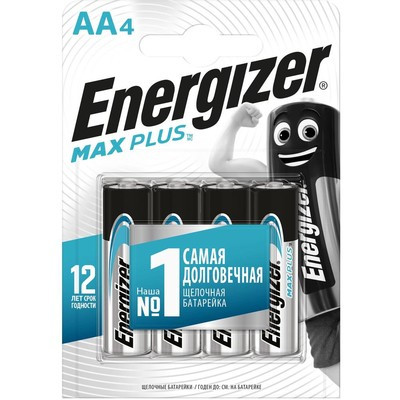 Батарейка Energizer Max Plus LR06 AA 4 штуки