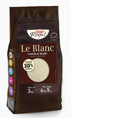 Шоколад DGF Royal белый 30% Le Blanc таблетки