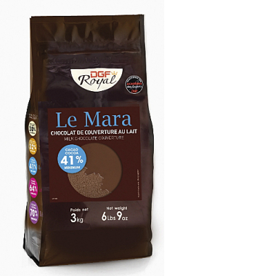 Шоколад DGF Royal молочный 41% Le Mara таблетки