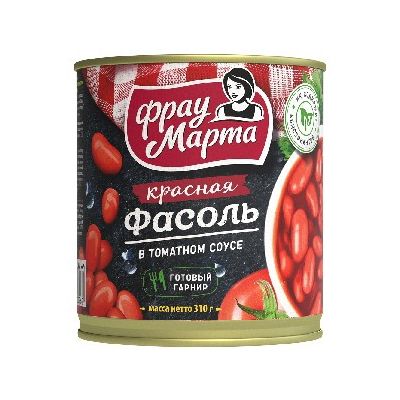 Фасоль красная Фрау Марта в томатном соусе АКЦИЯ