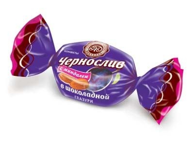 Конфеты Микаелло Чернослив с миндалем в шоколадной глазури