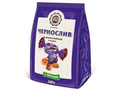 Конфеты Микаелло Чернослив с орехами в шоколадной глазури