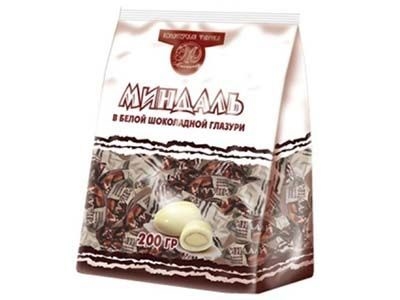 Конфеты Микаелло Миндаль в белой шоколадной глазури