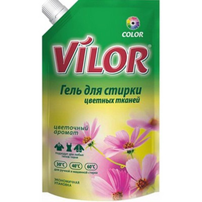 Жидкое средство VILOR для стирки цветных тканей