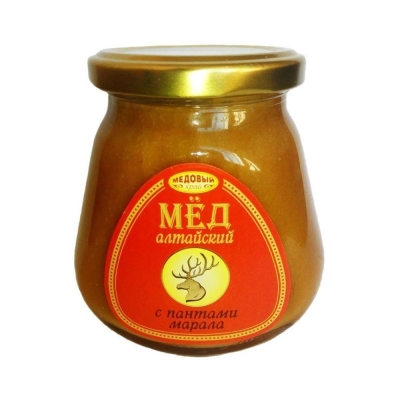 Алтайский мёд с пантами марала натуральный цветочный