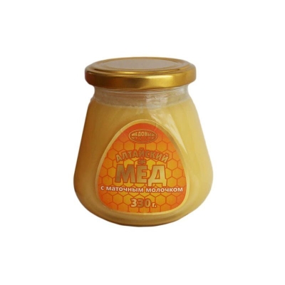 Алтайский мёд с маточным молочком натуральный цветочный