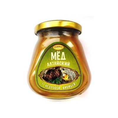Алтайский мёд с кедровой живицей натуральный цветочный