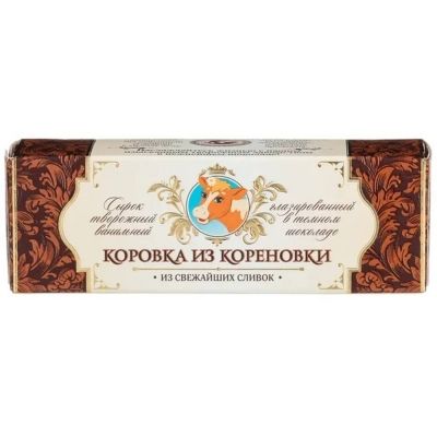 Сырок творожный Коровка из Кореновки глазированный в темном шоколаде 23%