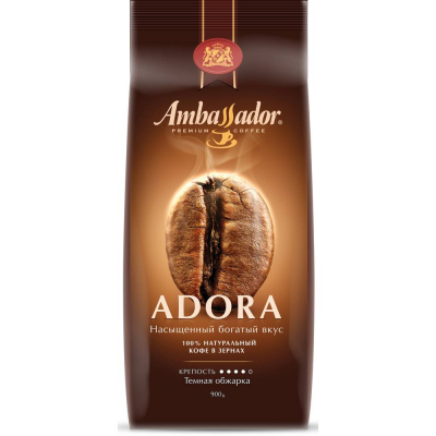 Кофе натуральный Ambassador  молотый Adora пакет