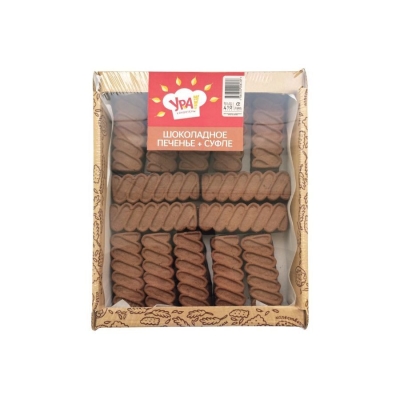 Печенье комбинированное Уральские кондитеры Шоколадное печенье+суфле