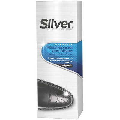 Крем-краска Silver для обуви Черная туба