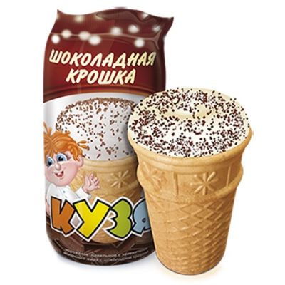 Мороженое РосФрост КУЗЯ ванильный с шоколадной крошкой Стакан