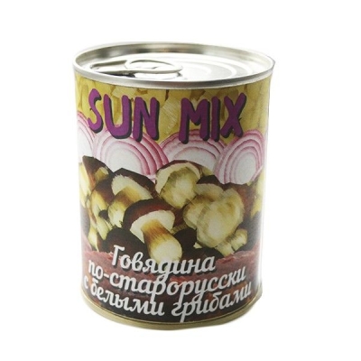 Говядина по-старорусски с белыми грибами Sun Mix