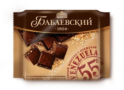 Шоколад Бабаевский темный Venezuela с кунжутом