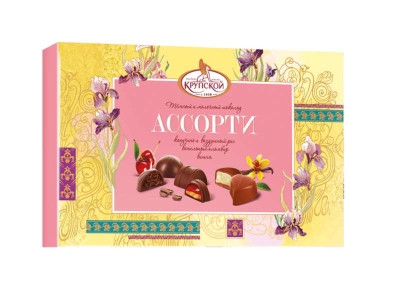 Шоколадный набор Славянка Ассорти вишня, капучино, ванильный пломбир