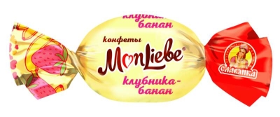 Конфеты Славянка MonLibe вкус клубника- банан
