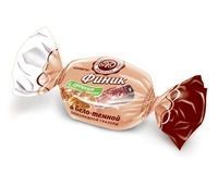 Конфеты Микаелло Финик в бело-темной шоколадной глазури с грецким орехом