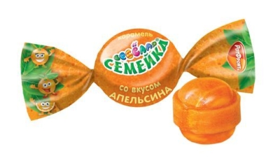 Карамель ТАКФ Веселая семейка вкус апельсин