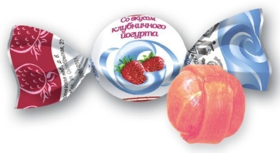 Карамель ТАКФ Желейная клубника йогурт