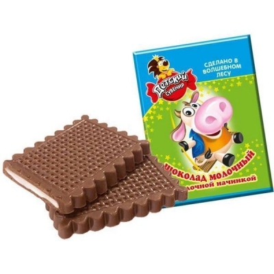 Шоколад Славянка Детский сувенир с молочной начинкой