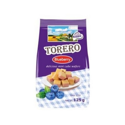Мини-вафли Нежные Тореро со вкусом черники