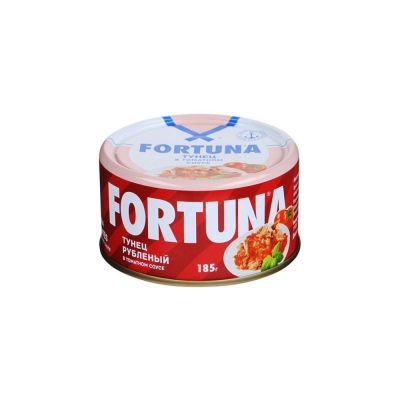 Тунец рубленый Fortuna в томатном соусе