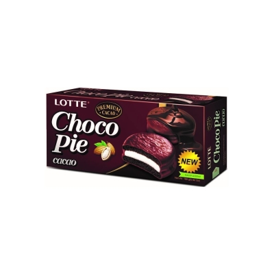 Печенье Лотте Чоко Пай прослоенное глазированное Какао