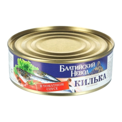 Килька неразделанная Балтийский Невод в томатном соусе