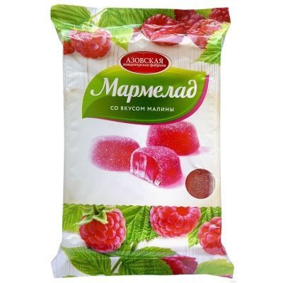 Мармелад желейный Азовская кондитерская фабрика вкус малины