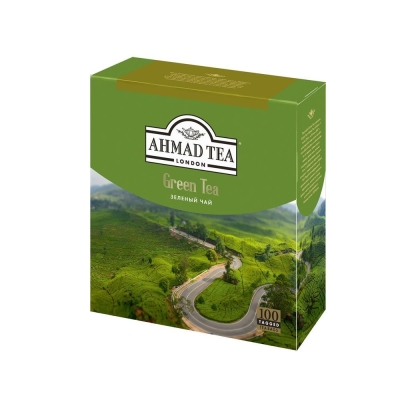 Чай зеленый Ahmad Tea Green Tea 100 пак.