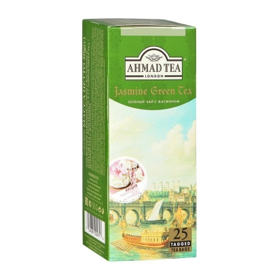 Чай зеленый Ahmad Tea Jasmine Green Tea 25пак.