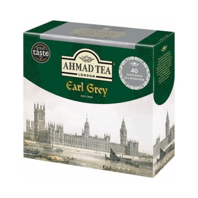 Чай черный Ahmad Tea Earl Grey Tea 40 пак.
