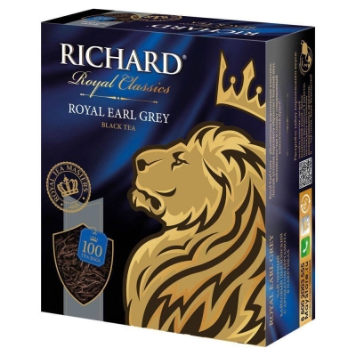 Чай черный Richard Royal Earl Grey 100 пак.
