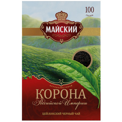 Чай черный Майский Корона Российской Империи листовой