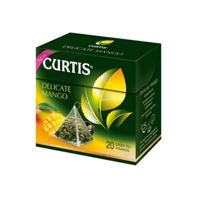 Чай зеленый Curtis Манго 20 пирамидок