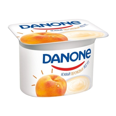 Йогурт Данон нежный персиковый