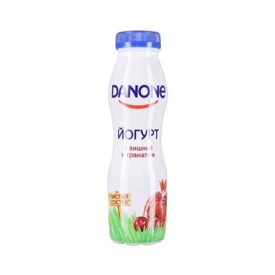 Йогурт питьевой Данон вишня-гранат