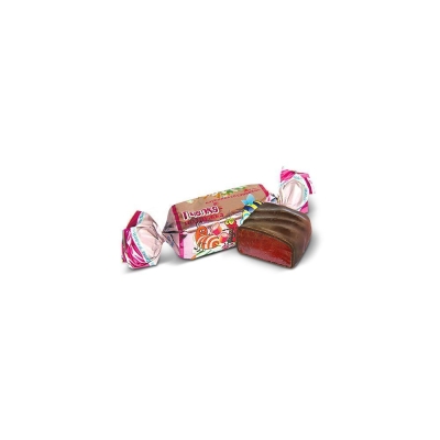 Конфеты Би-энд-Би Пчелка-подружка Жу-Жу (Клубника со сливками) желейные в шоколадной глазури