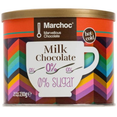 Напиток растворимый Marchoc молочный шоколад без сахара