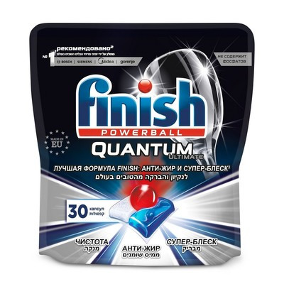 Капсулы для посудомоечных машин Finish Quantum Ultimate 30 шт кор.дой-пак