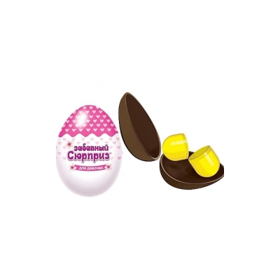 Шоколадное яйцо Забавный сюрприз для девочек