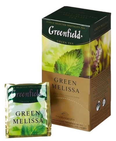 Чай Гринфилд Зеленая Мелисса 25 пак