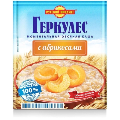 Овсяная каша моментальная Русский продукт Геркулес с абрикосами
