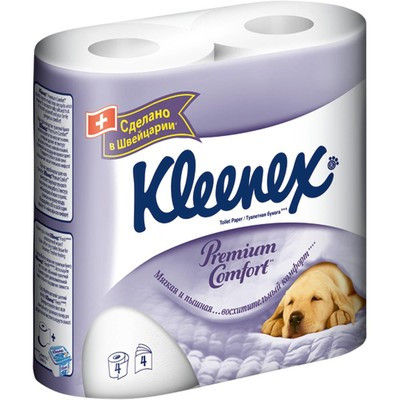 Туалетная бумага Kleenex 4-х слойная 