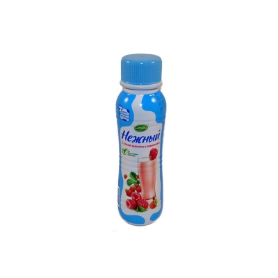 Напиток йогуртный Кампина Нежный с соком малины-земляники (бутылка)